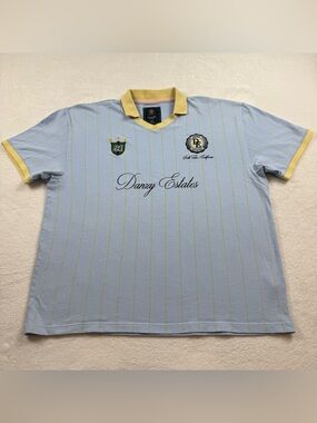Abercrombie & fitch X Danzy Desing studios polo jersey men’s XXL blue heritage